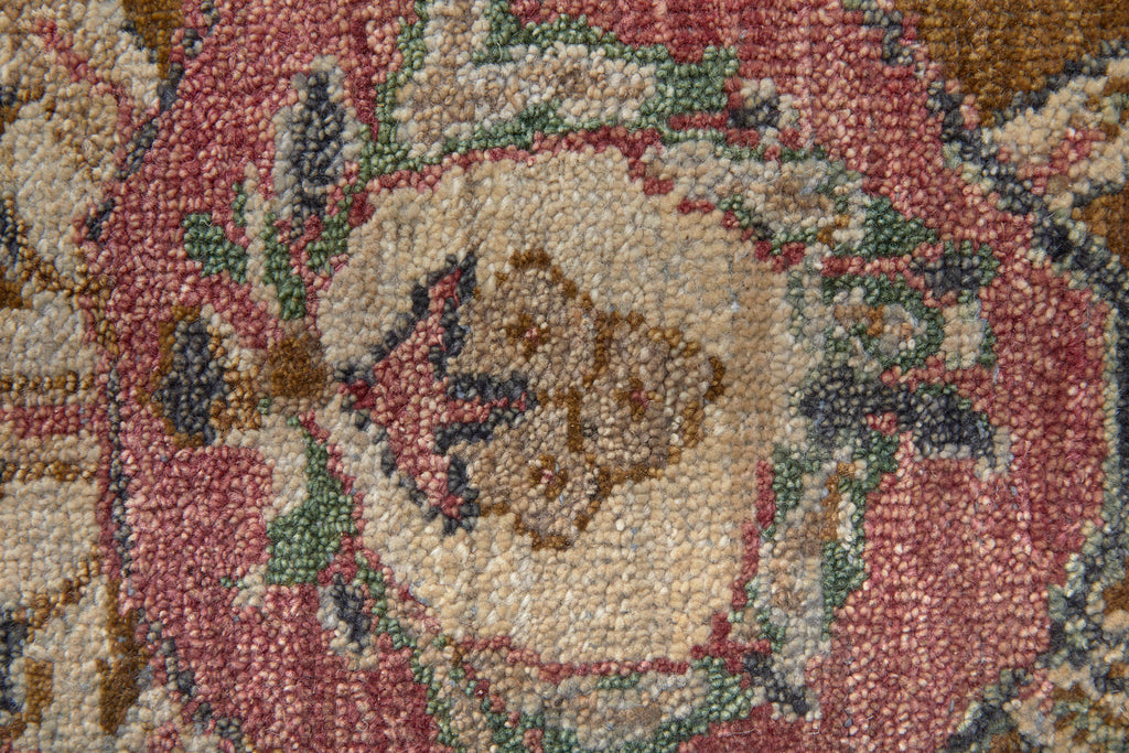 Rapsody Transitional Moroccan Brown Tan Pink Area Rug (8'6" x 11'6")