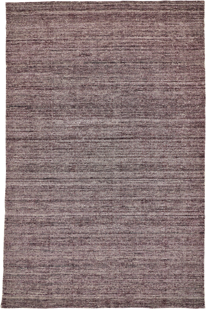 Burke Modern Abstract Purple Tan Area Rug (2' x 3')