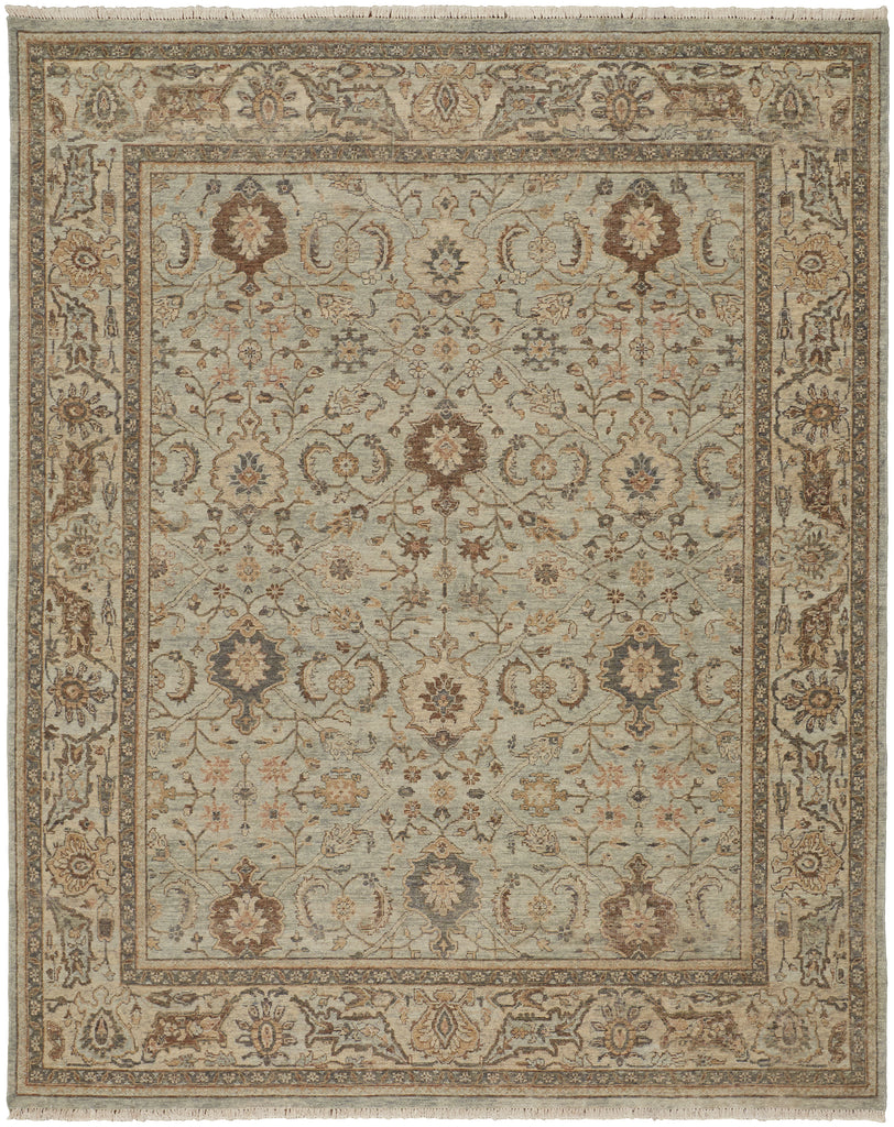 Marabel Traditional Oriental Tan Brown Gray Area Rug (7'9" x 9'9")