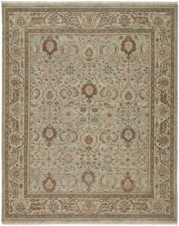 Marabel Traditional Oriental Tan Brown Gray Area Rug (2'6" x 10')