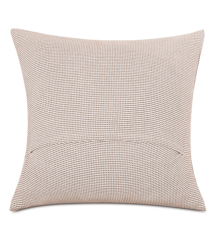 Xander Geometric Euro Sham in Terracotta, Plume Feather Inserts