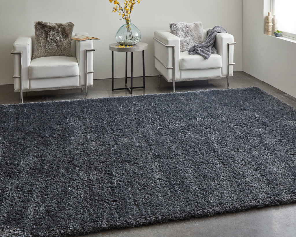 Darian Modern Solid Black Area Rug (2' x 3')