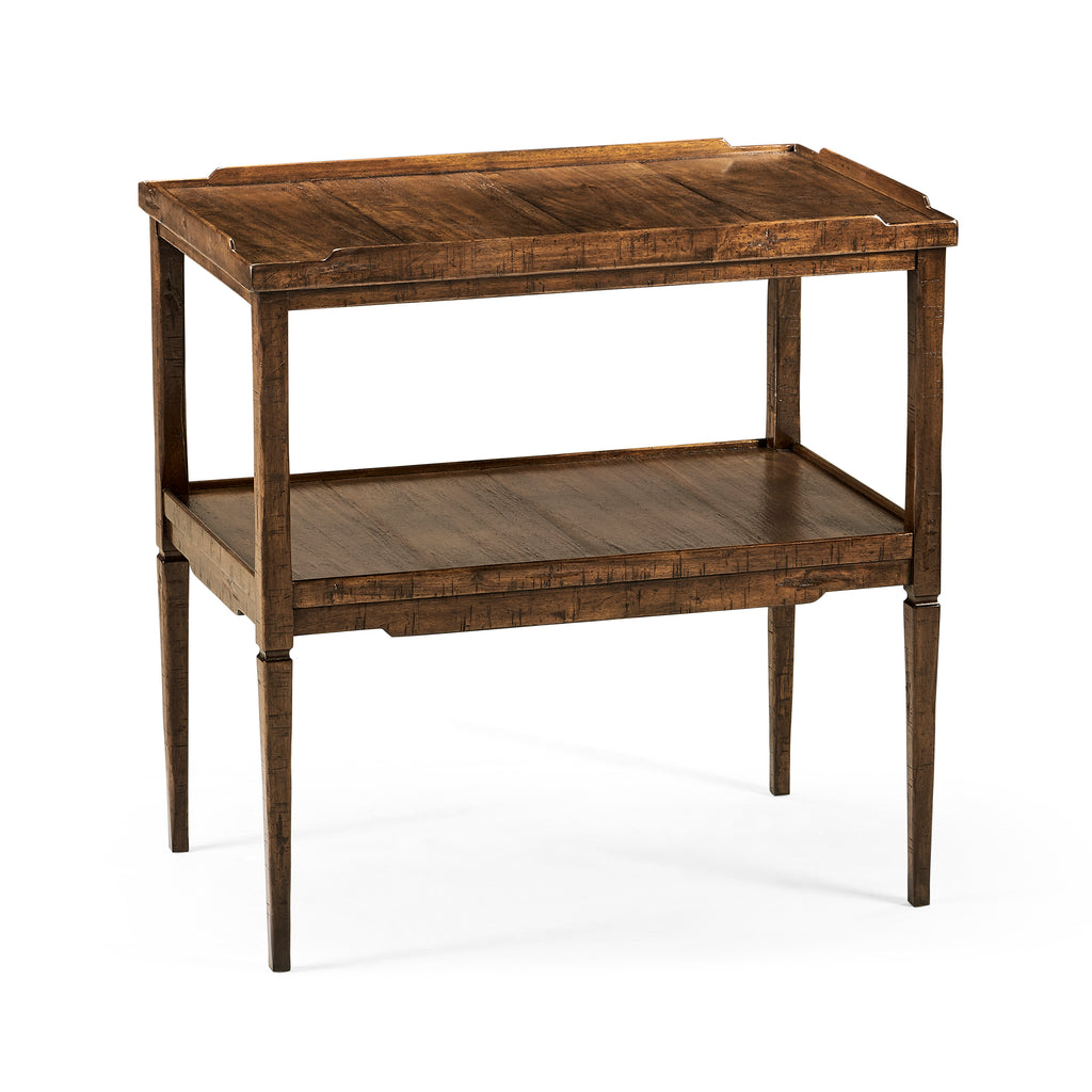 Casual Accents Country Walnut Side Table