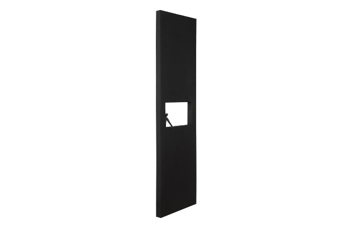 Posing Figure Wall Decor, Rectangle, Black