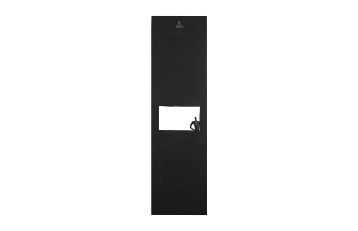 Posing Figure Wall Decor, Rectangle, Black