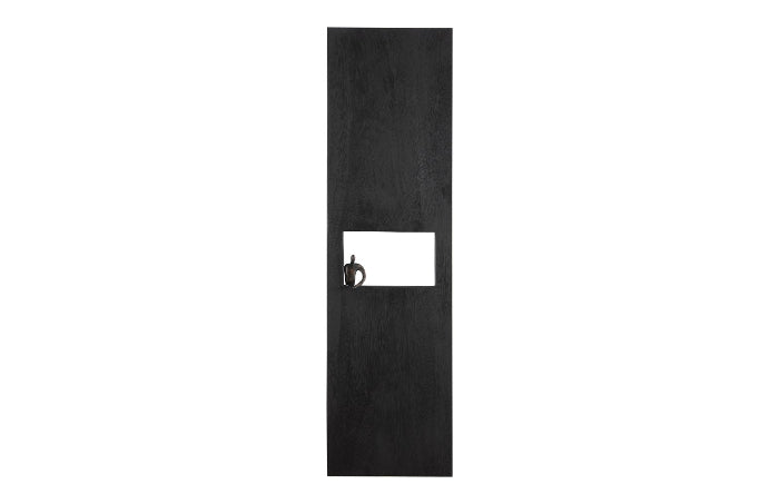 Posing Figure Wall Decor, Rectangle, Black