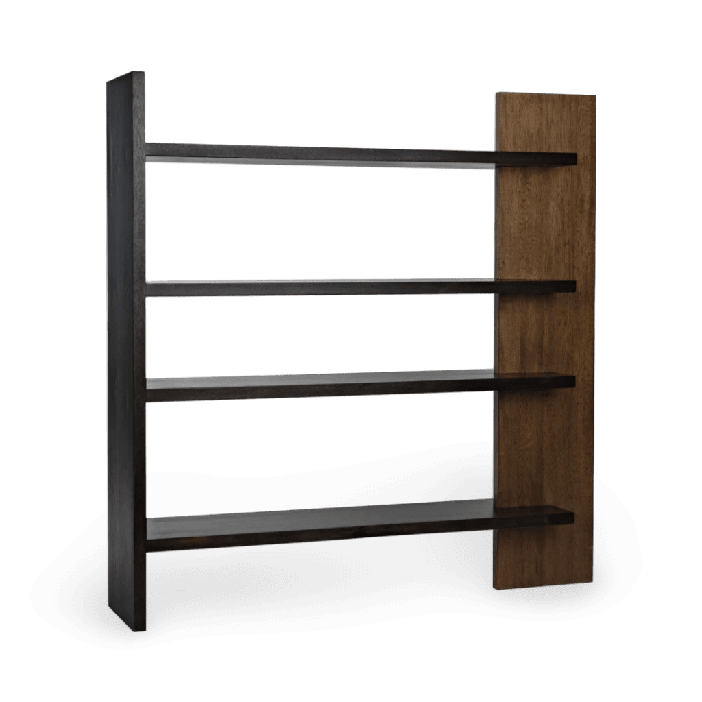 Wright Bookcase, Dark Walnut w/Ebony Walnut