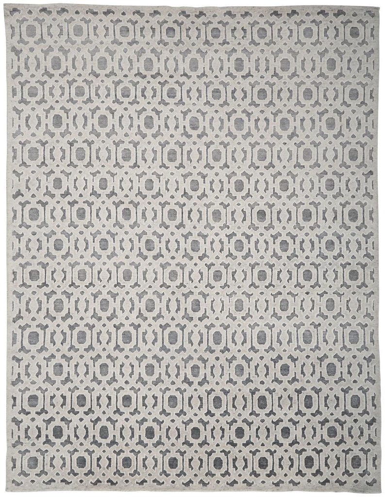 St. Cloud Modern Trellis Lattice Silver Gray Area Rug (2' x 3')