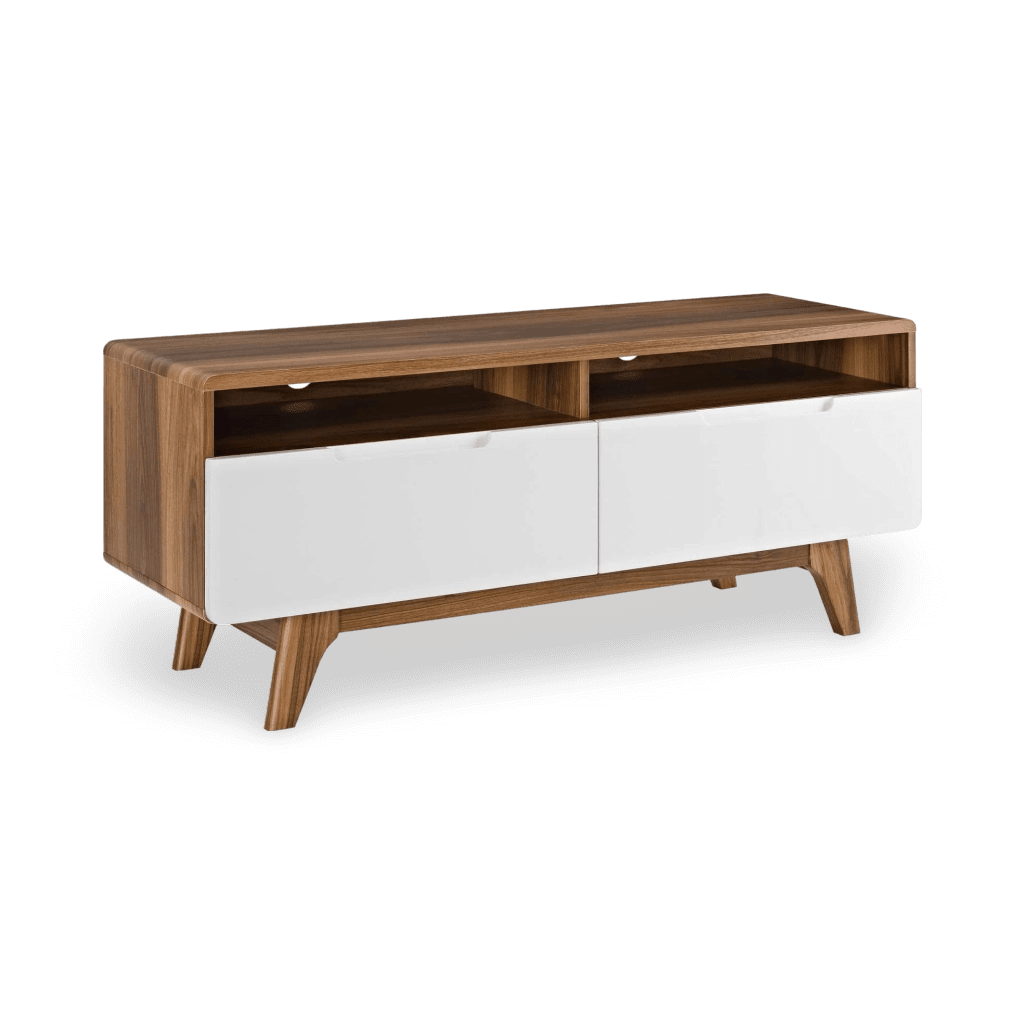 Origin 47" TV Stand in Walnut White