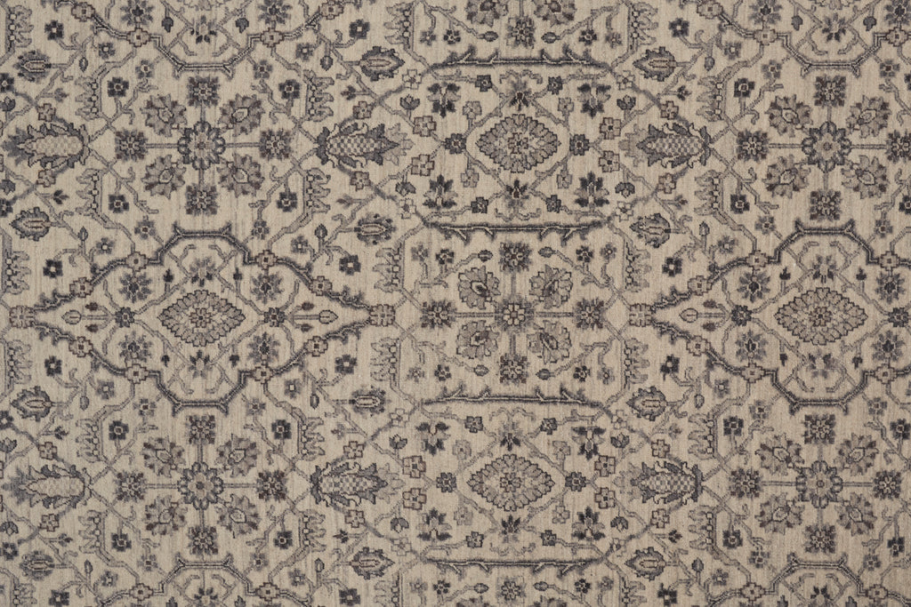 Reddington Traditional Floral Botanical Ivory Blue Area Rug (11'6" x 17'6")