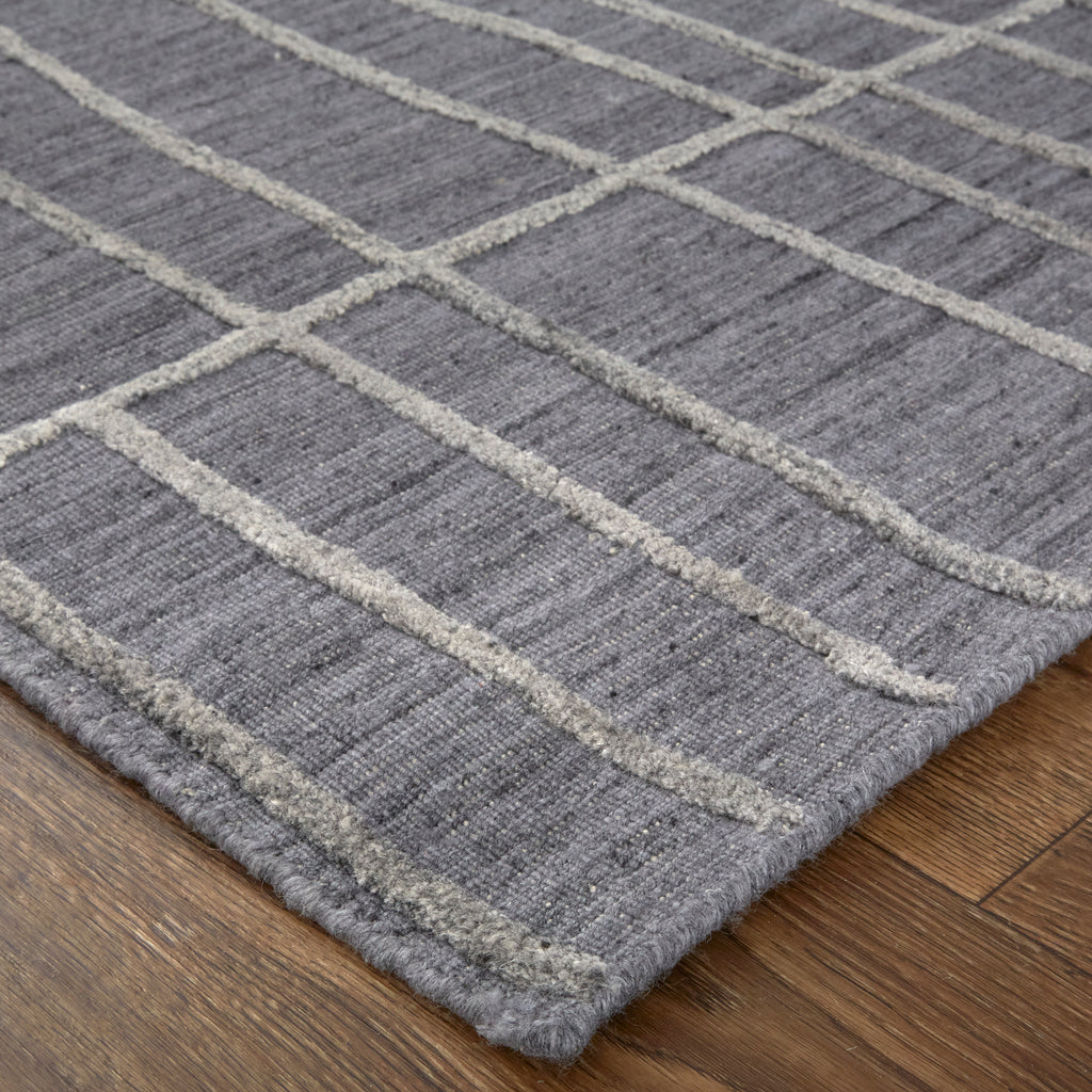 Haverhill Transitional Solid Gray Silver Area Rug (10' x 14')