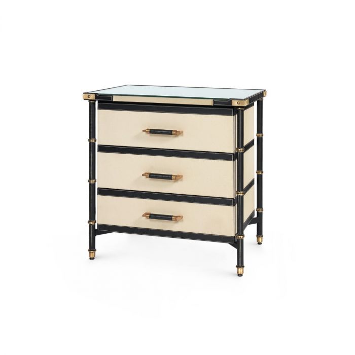 Toulon 3-Drawer Side Table