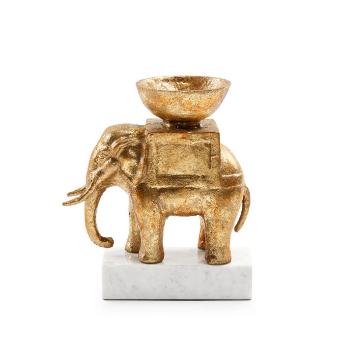 Tusker Statue, Gold Leaf