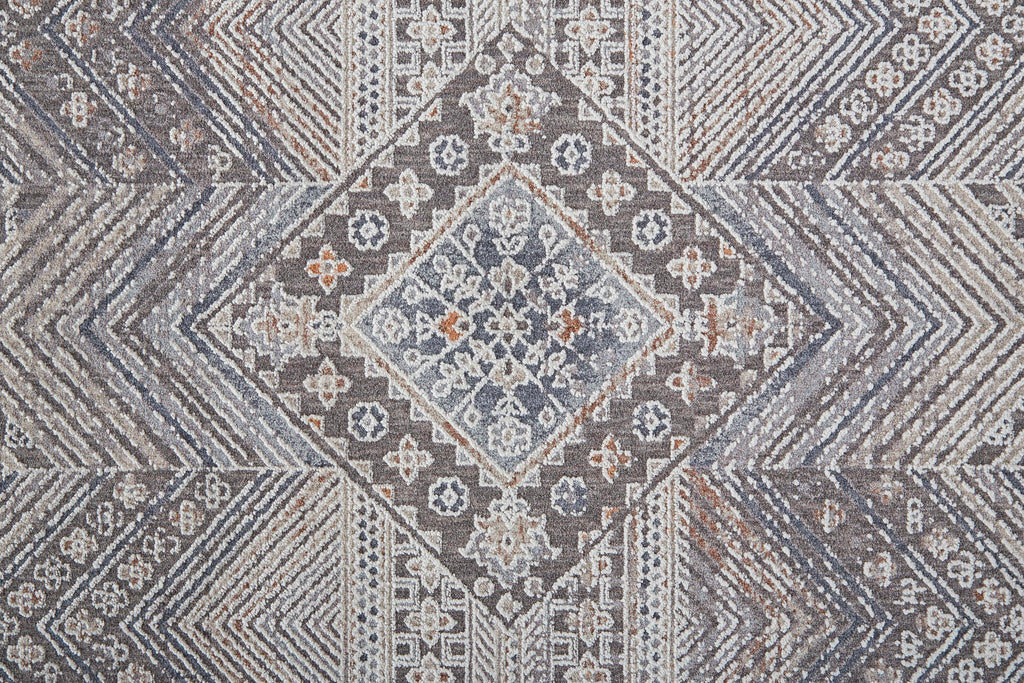 Francisco Transitional Medallion Ivory Gray Area Rug (12' x 15')