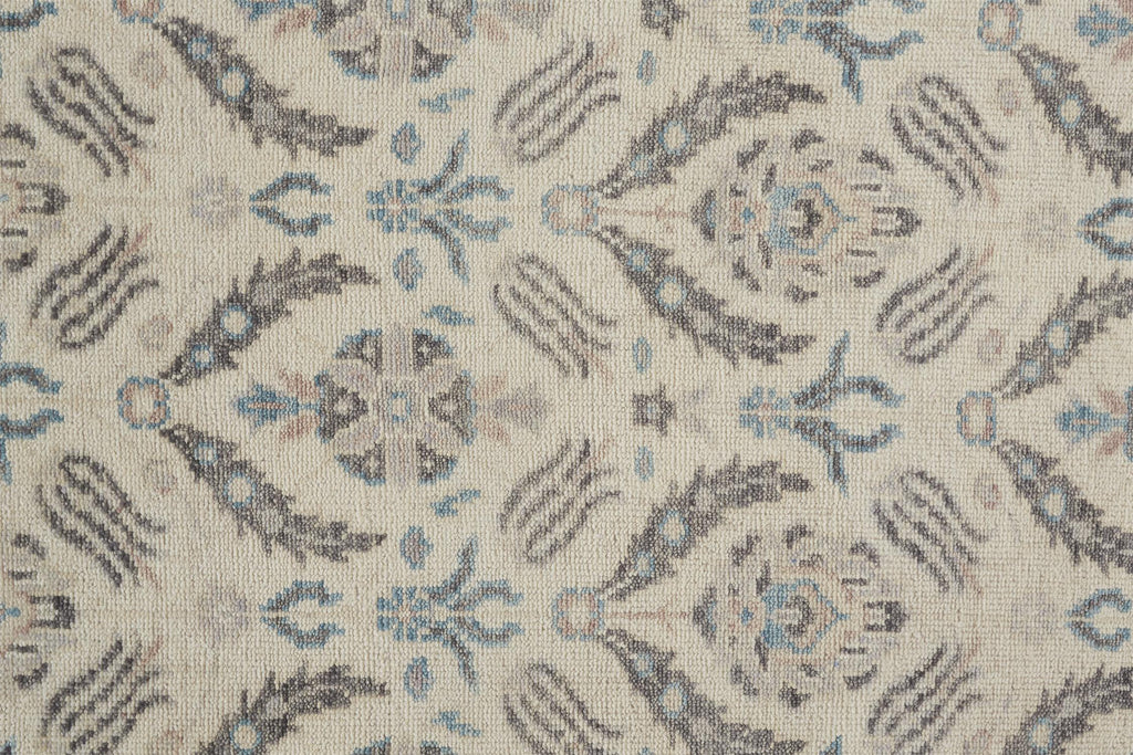 Beall Traditional Oriental Ivory Gray Blue Area Rug (2' x 3')