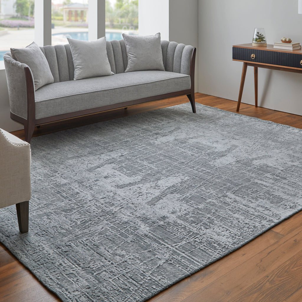 Eastfield Modern Abstract Gray Area Rug (2' x 3' / Pattern 2)