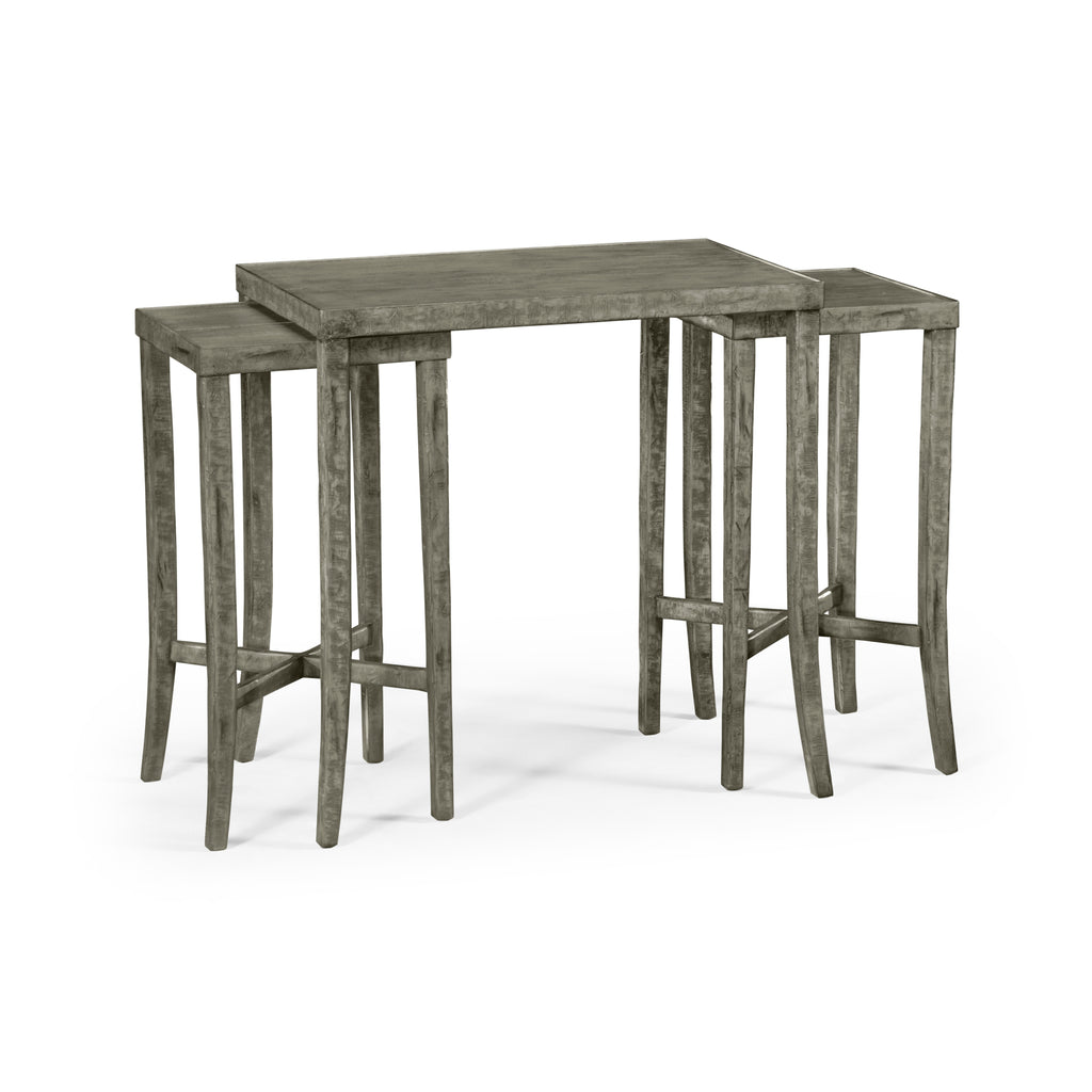 Casual Accents Antique Grey Nesting Accent Tables