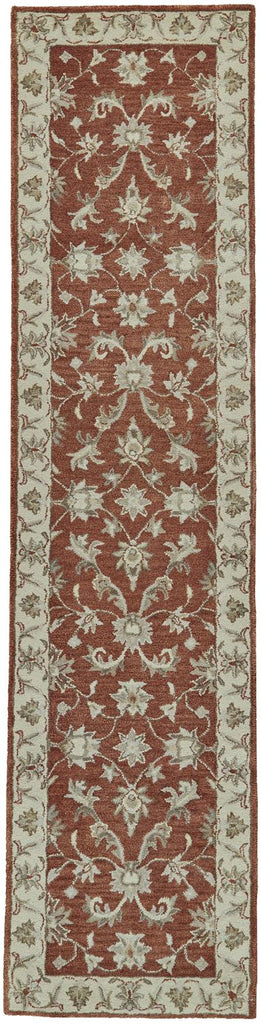 Eaton Traditional Oriental Red Brown Ivory Area Rug (2'6" x 10')