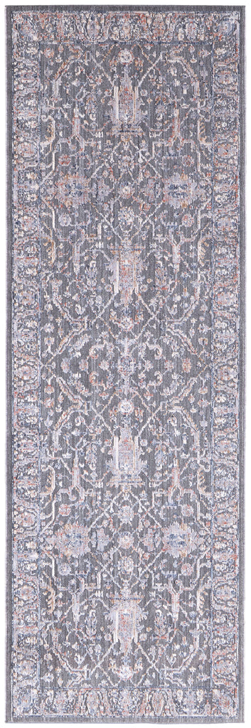 Thackery Transitional Oriental Gray Taupe Pink Area Rug (2'7" x 7'10")