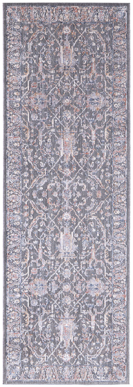 Thackery Transitional Oriental Gray Taupe Pink Area Rug (5' x 6'10")