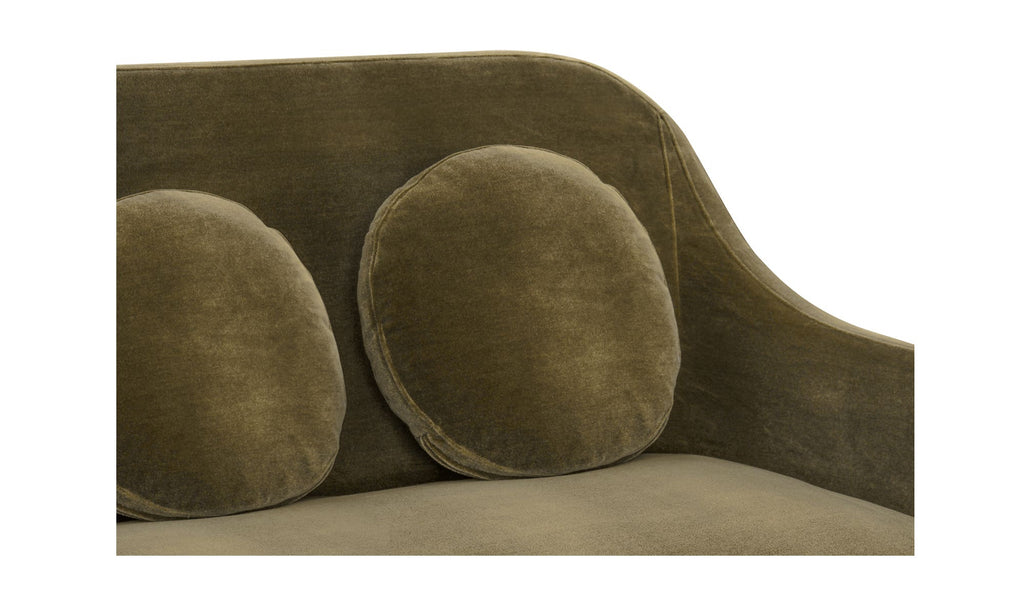 Rialto Sofa Dark Green Faux Mohair