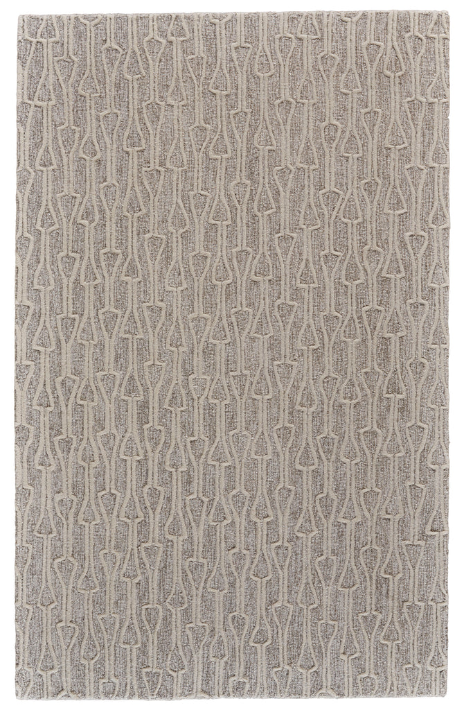 Enzo Transitional Geometric Taupe Ivory Area Rug (2' x 3')