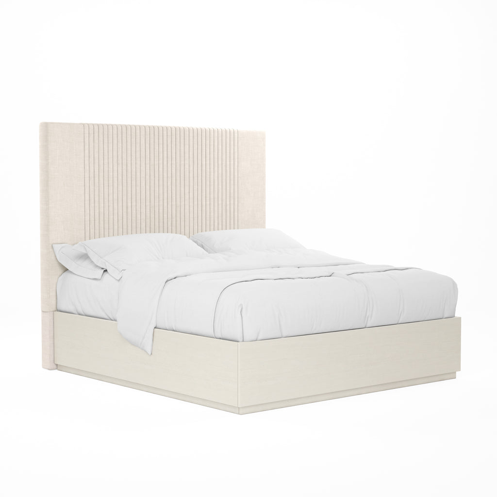 Blanc Upholstered Panel Bed