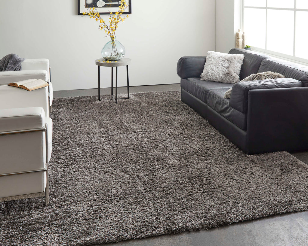 Darian Modern Solid Gray Area Rug (7'11" x 10')