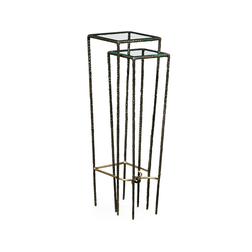 Modern Accents Bronze Hammered Nesting Tables