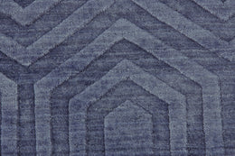 Gramercy Modern Geometric Blue Area Rug (8'6" x 11'6")