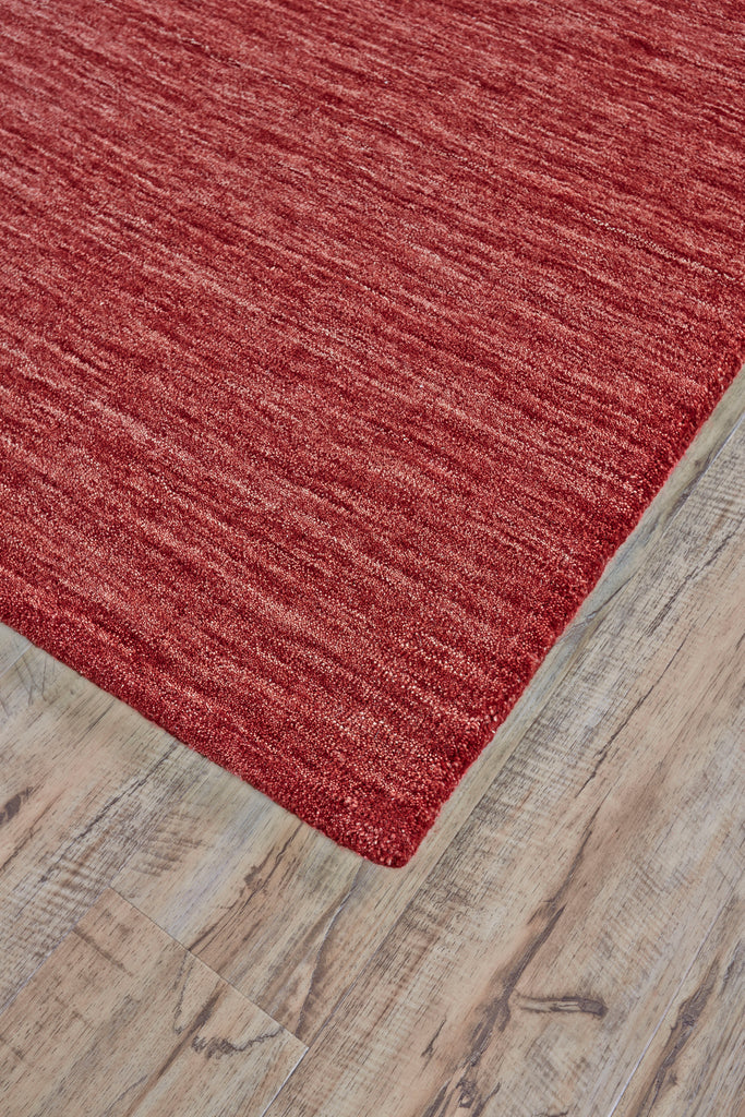 Luna Modern Solid Red Area Rug (3'6" x 5'6")