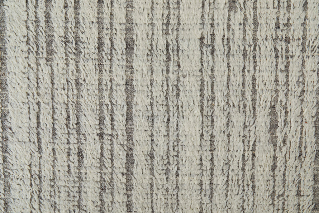 Ashby Transitional Stripes Ivory Gray Area Rug (2' x 3')