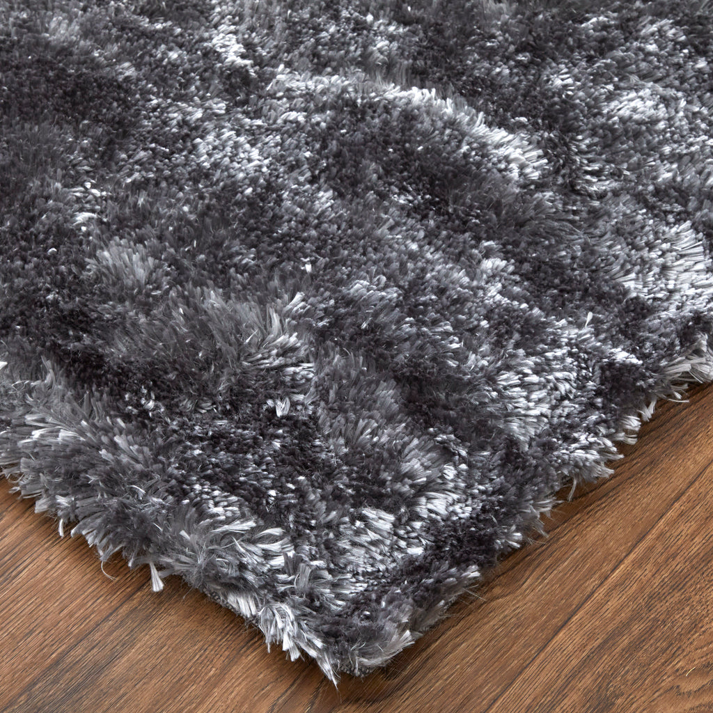 Blunham Modern Solid Gray Area Rug (2'6" x 6')