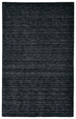 Luna Modern Solid Black Area Rug (10' x 10')