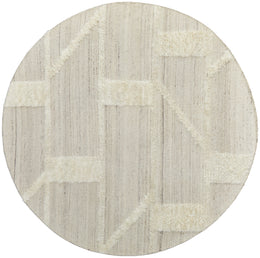 Ashby Transitional Geometric Tan Ivory Area Rug (2'6" x 8')