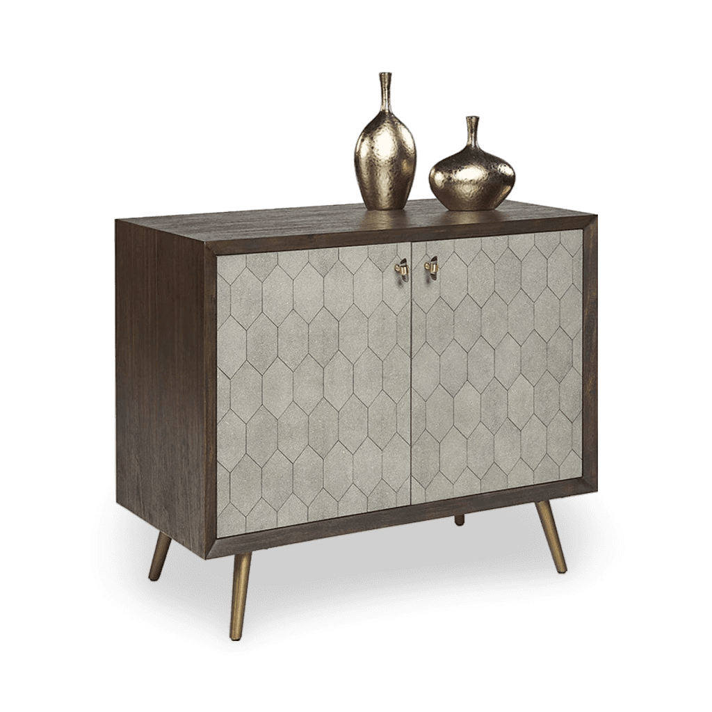 Aniston Sideboard - Small - Dark Mango - Taupe Shagreen