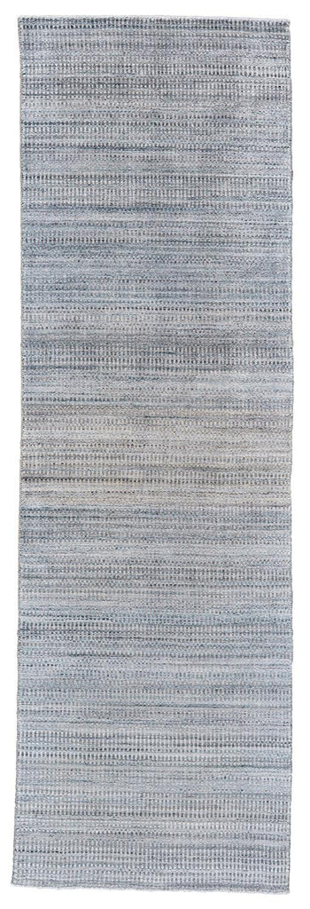 Milan Modern Gradient Ombre Blue Gray Purple Area Rug (2'6" x 10')