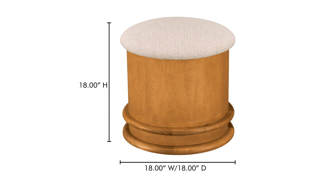 Piccolo Storage Stool Flecked Oatmeal