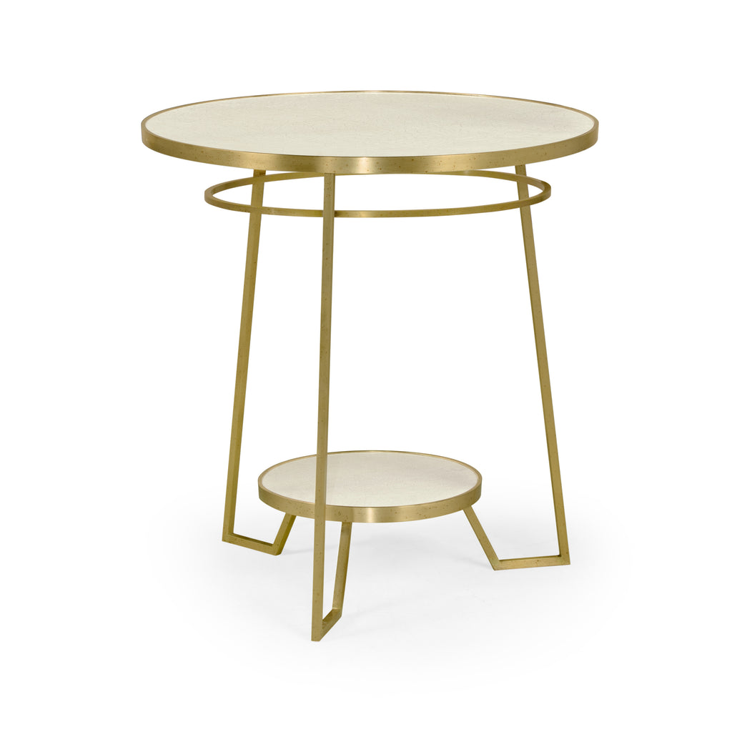 Modern Accents Ceramic Lacquered Lamp Table