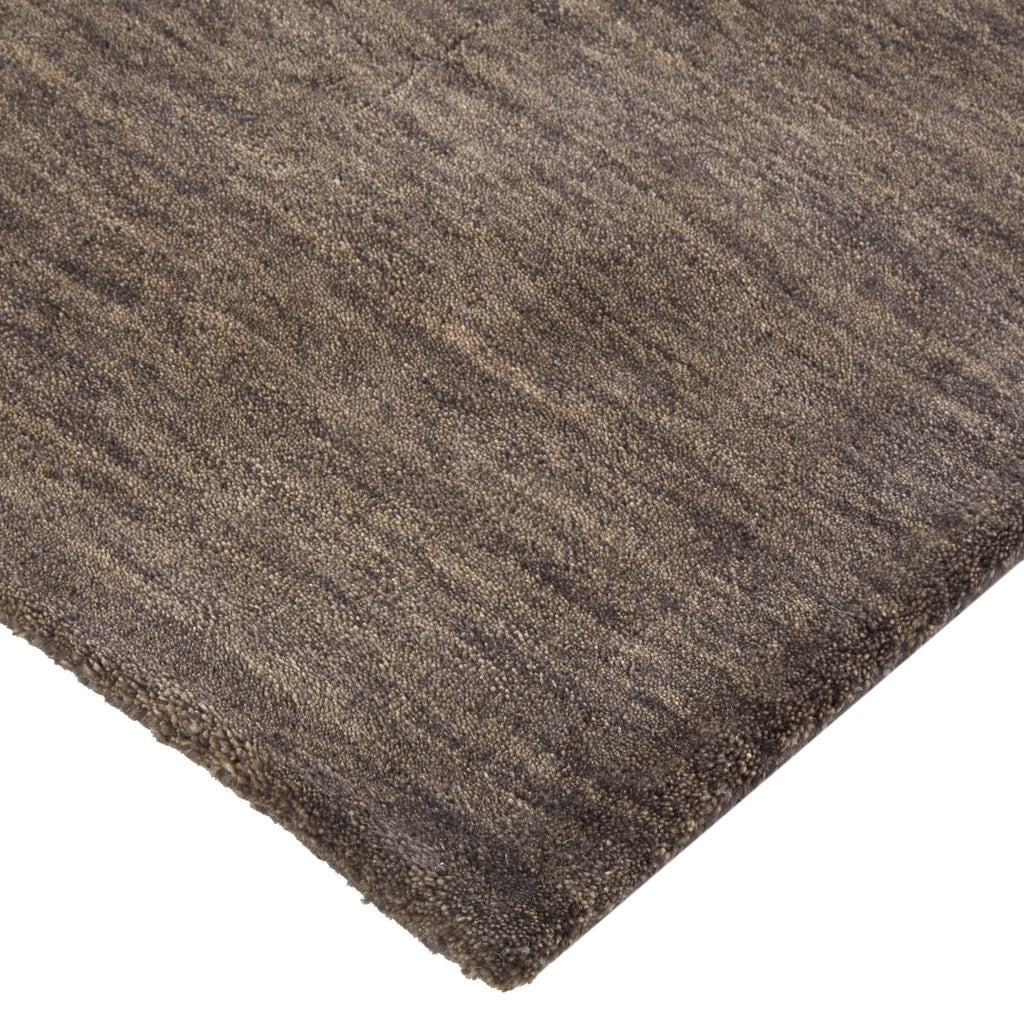 Luna Modern Solid Brown Taupe Area Rug (3'6" x 5'6")