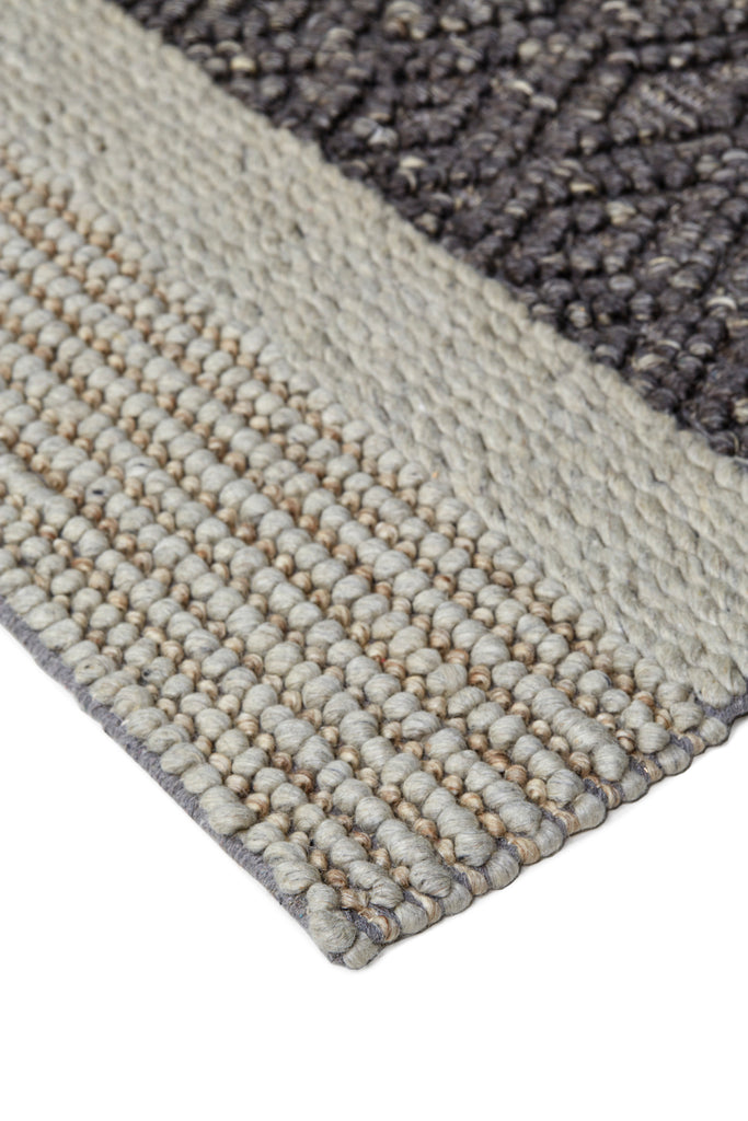 Berkeley Transitional Stripes Gray Taupe Tan Area Rug (3'6" x 5'6")