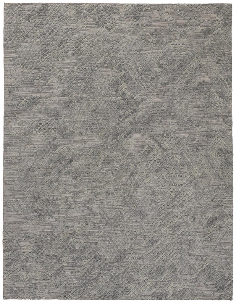 Elias Modern Abstract Gray Area Rug (2' x 3')