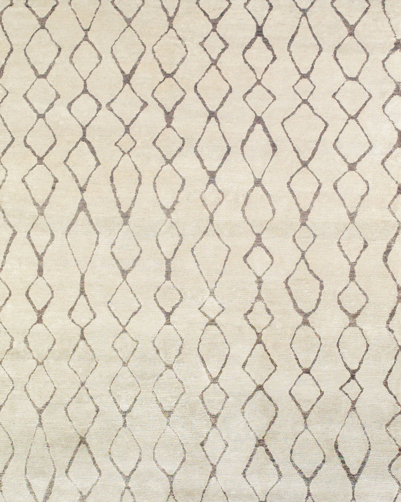 Mambasa Modern Diamond Tan Taupe Area Rug (2' x 3')