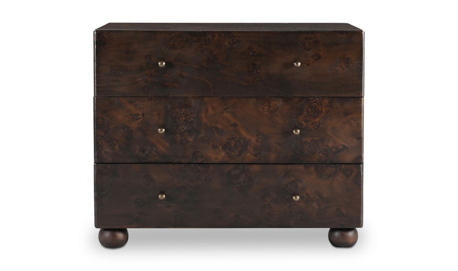 York 3 Drawer Nightstand