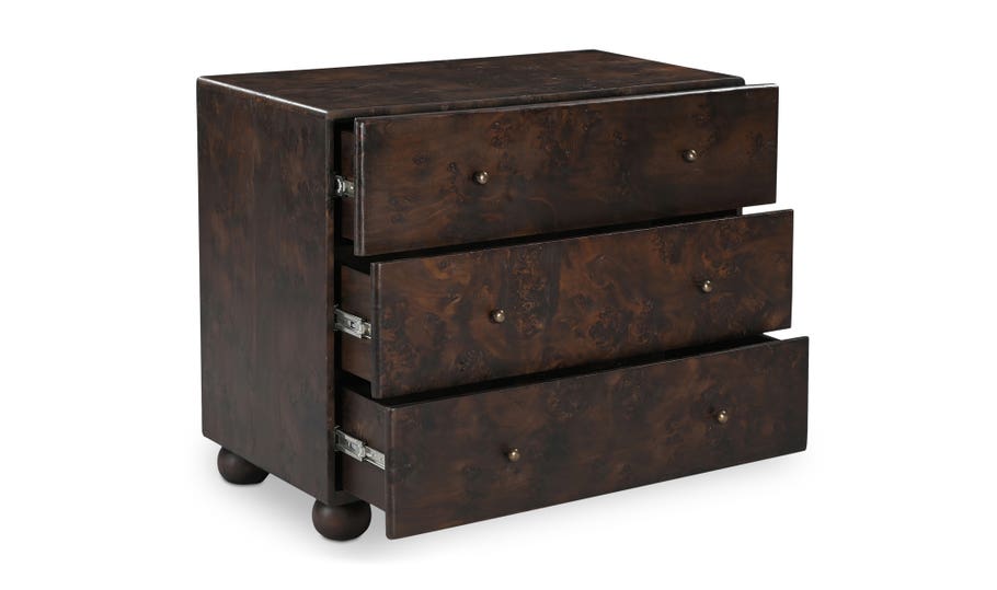 York 3 Drawer Nightstand