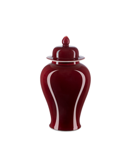 Oxblood Temple Jar