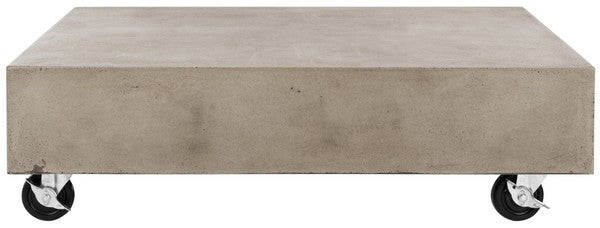 Gargon Indoor/Outdoor Modern Concrete Coffee Table