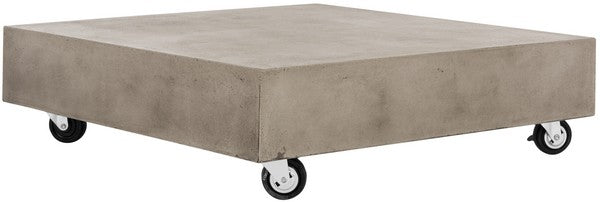 Gargon Indoor/Outdoor Modern Concrete Coffee Table