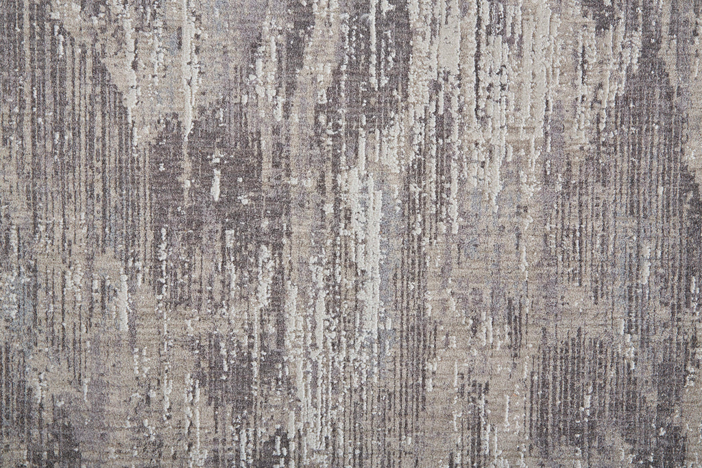 Lennon Transitional Abstract Tan Taupe Gray Area Rug (2'10" x 8')