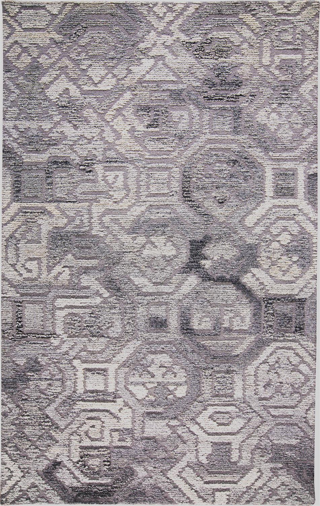 Asher Transitional Distressed Gray Ivory Taupe Area Rug (2' x 3')